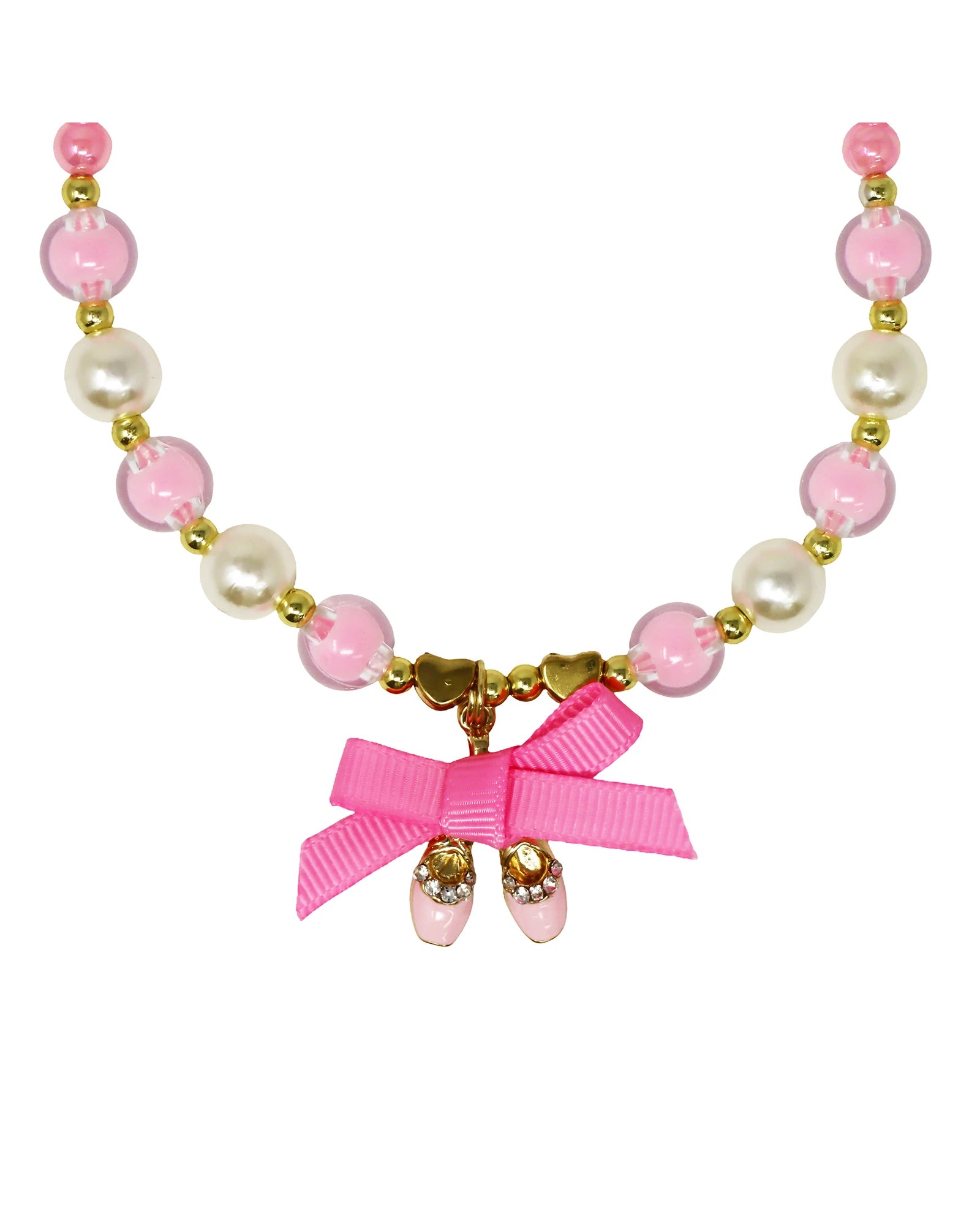 Ballerina Bow Necklace & Bracelet Set
