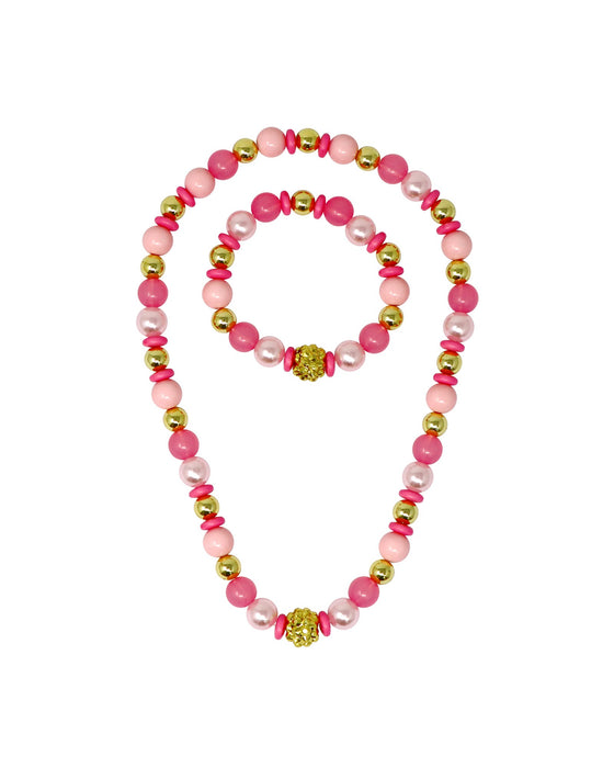 Pink Poppy Fairy Delight Beaded Necklace / Bracelet Set - Assorted