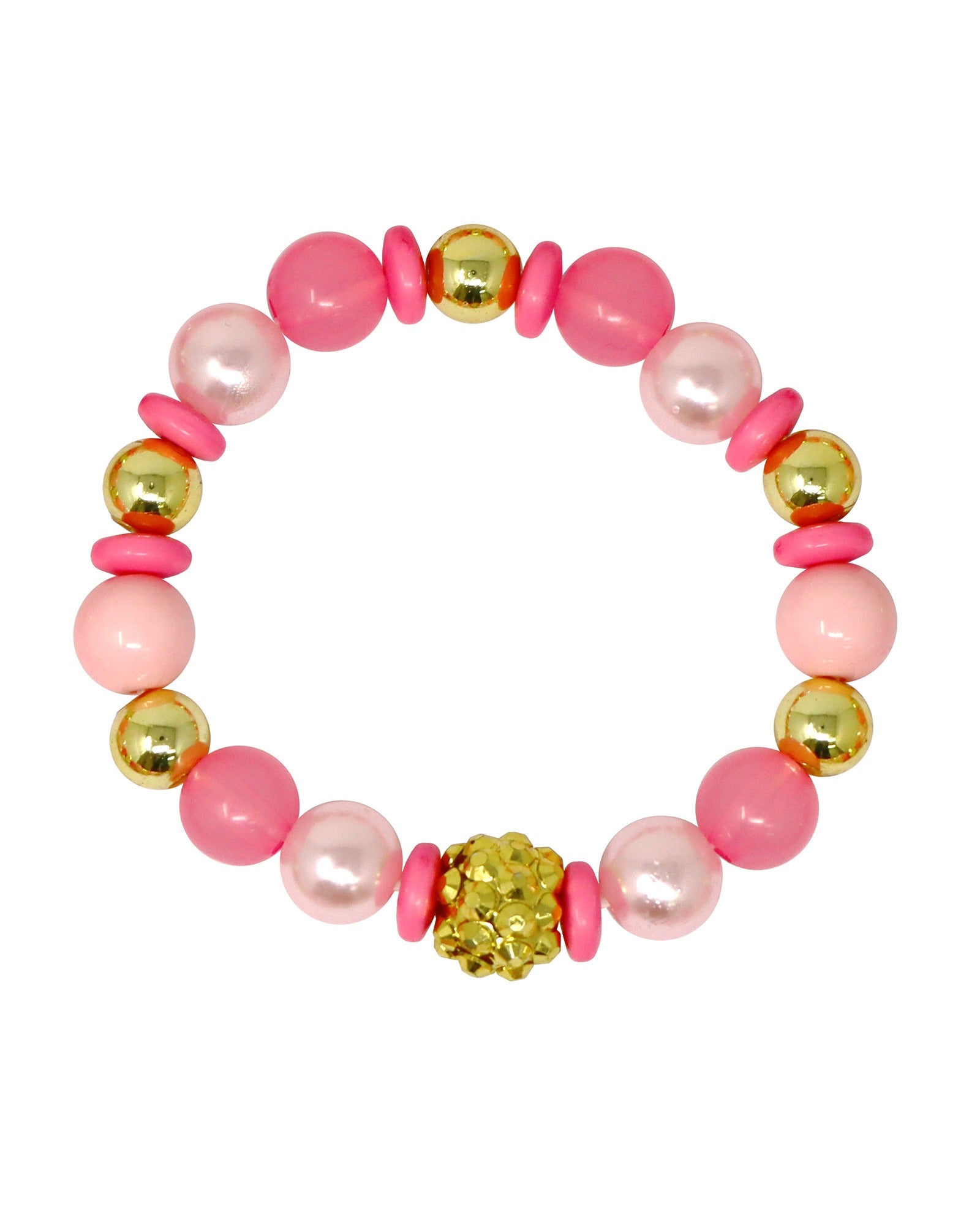 Pink Crystal Heart Pendant Necklace In Gold - Foto 4