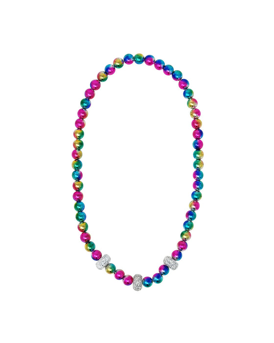 Pink Poppy Necklace Galaxy Pearl