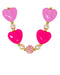 Pink Poppy Ballet Heart and Pearl Necklace