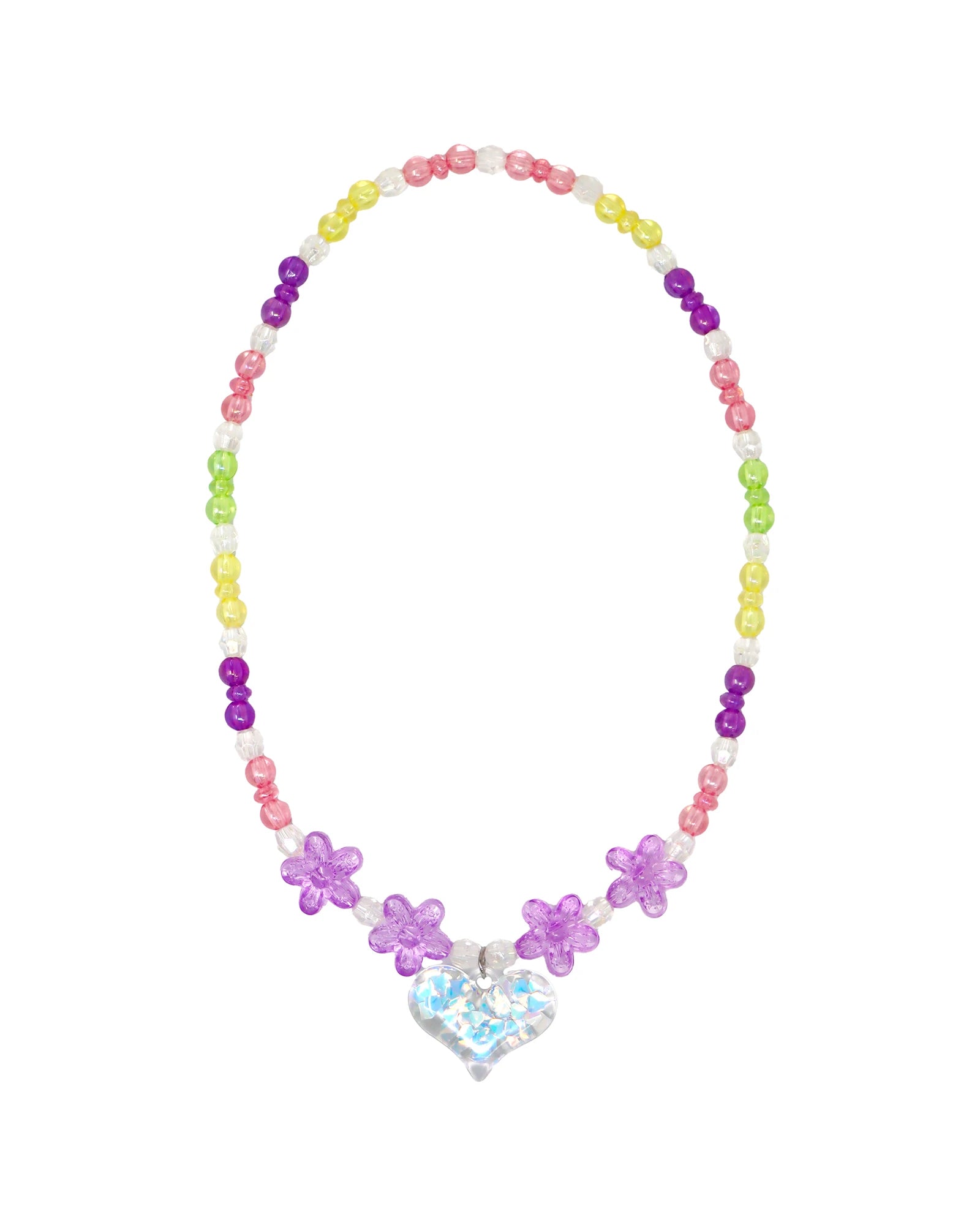 BFF Rainbow Heart Necklace Set