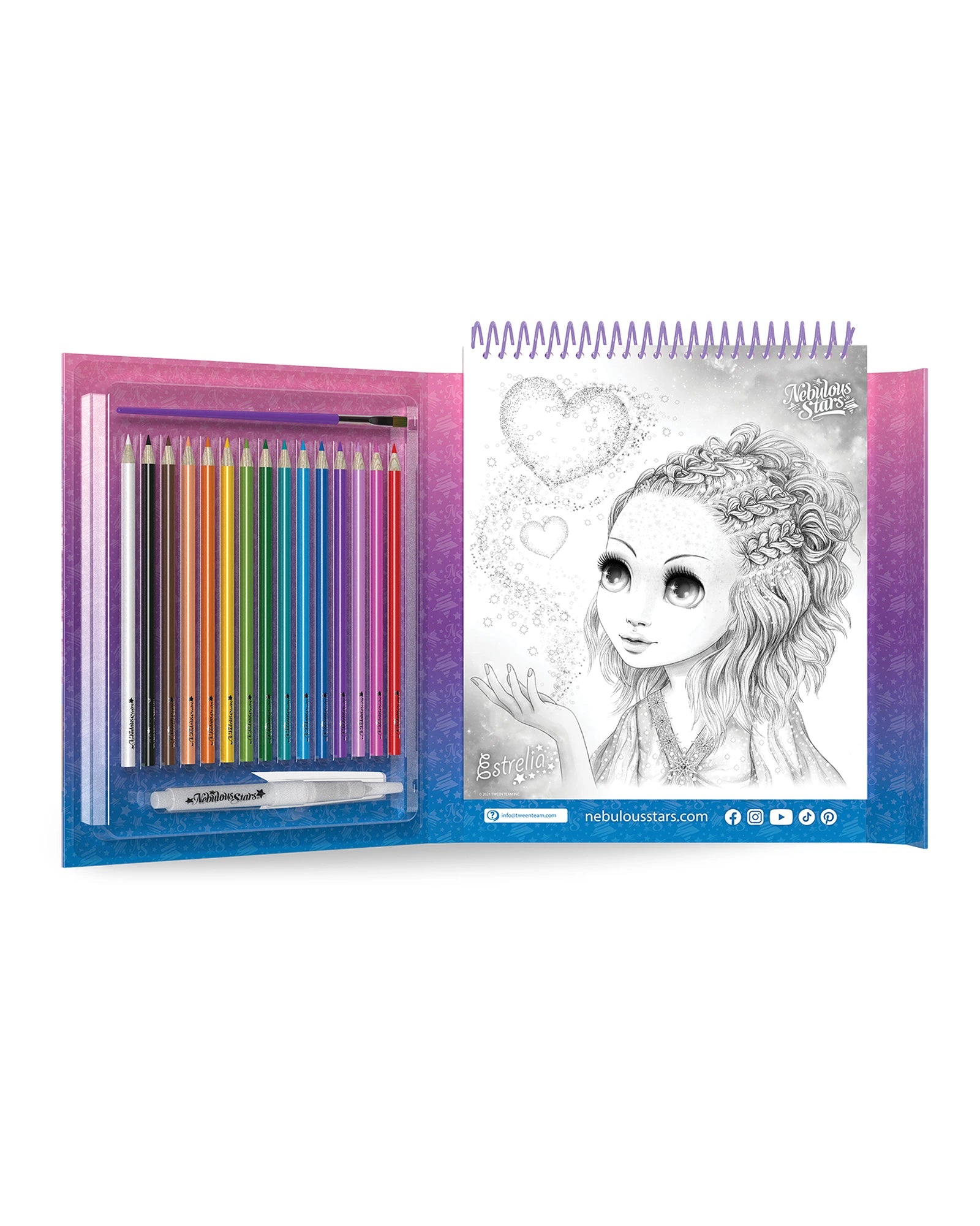 Nebulous Stars Watercoloring Book Set