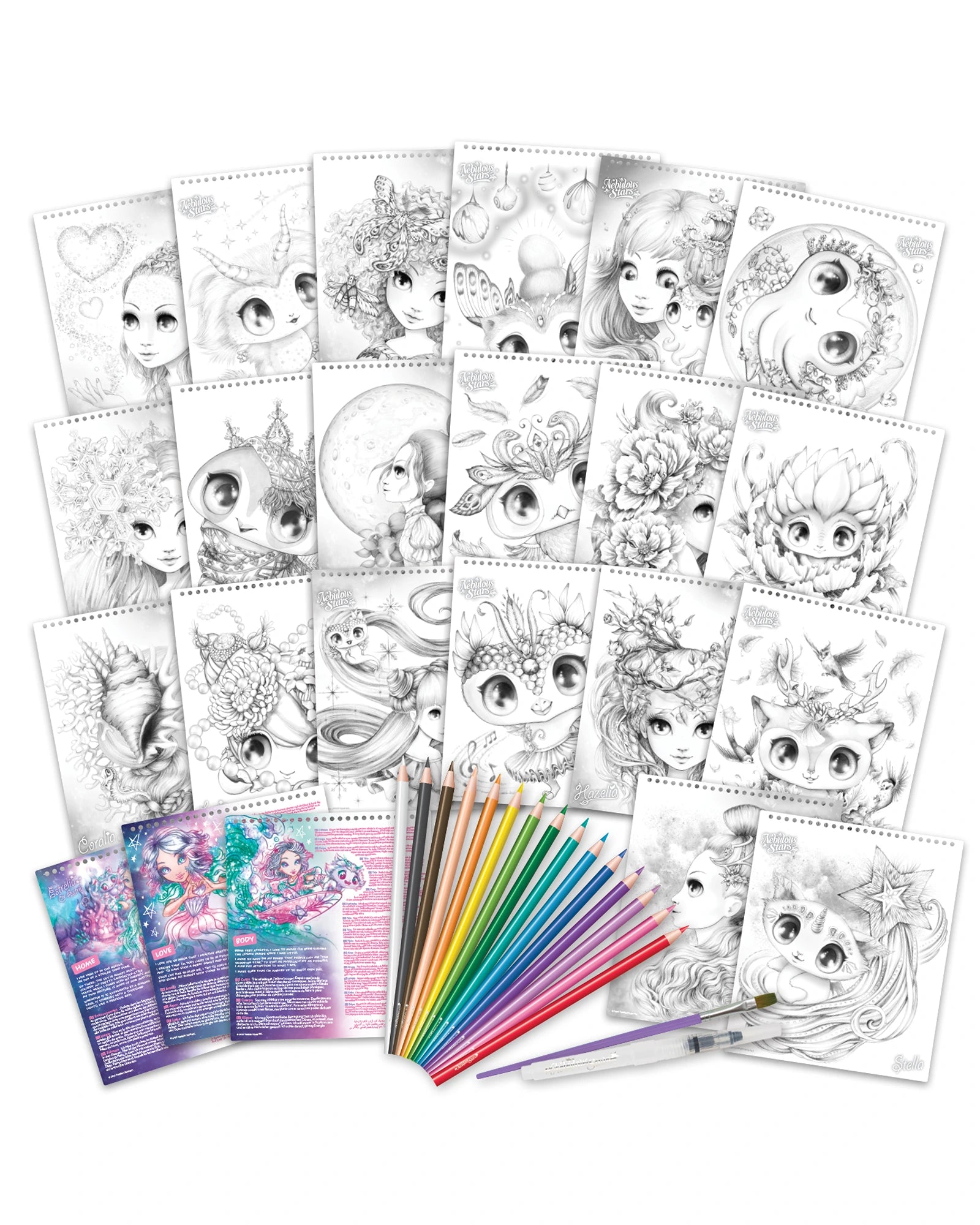 Nebulous Stars Watercoloring Book Set