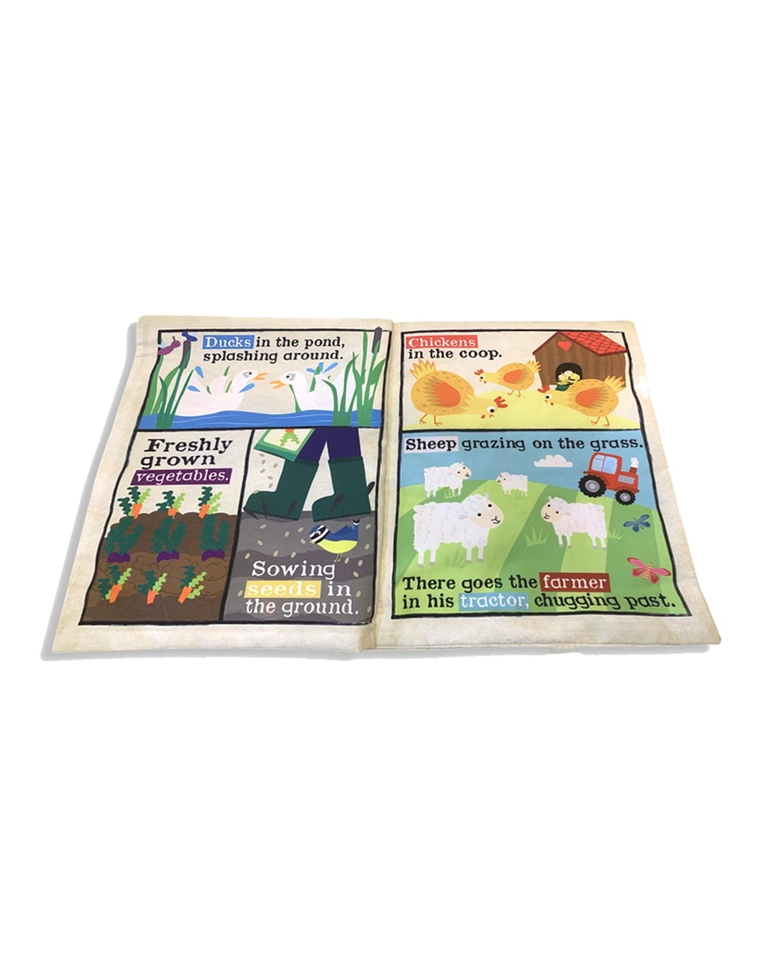 Jo & NicS Crinkly Cloth Books - Farm Animals