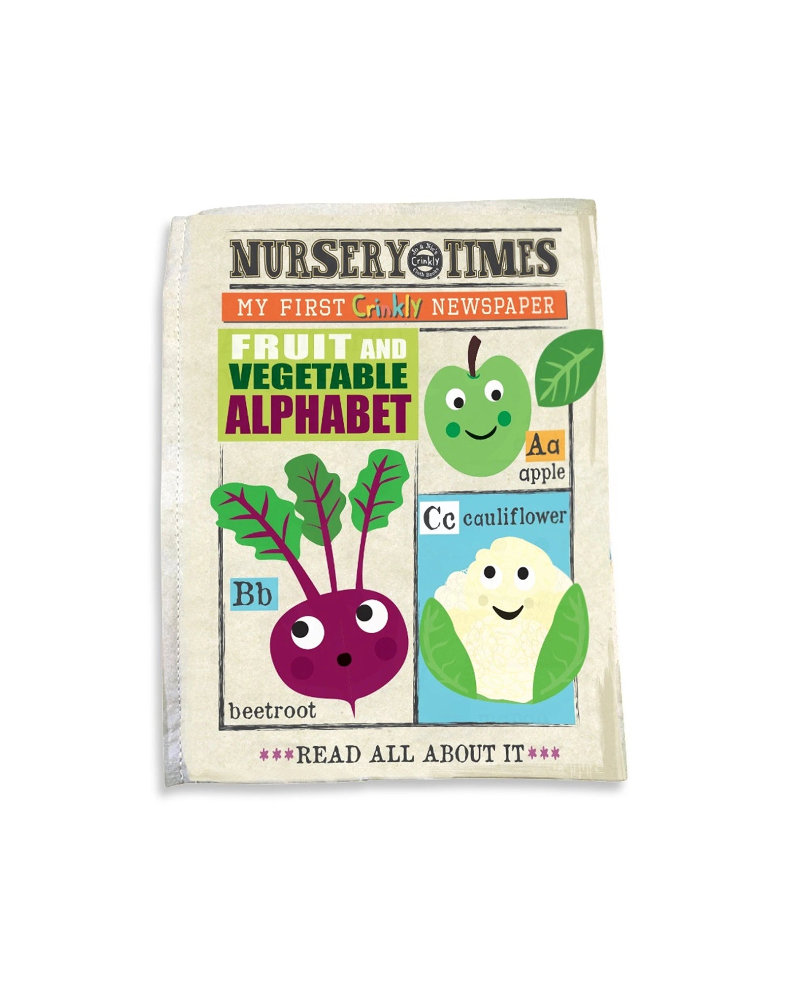 Jo & NicS Crinkly Cloth Books - Fruit & Veg