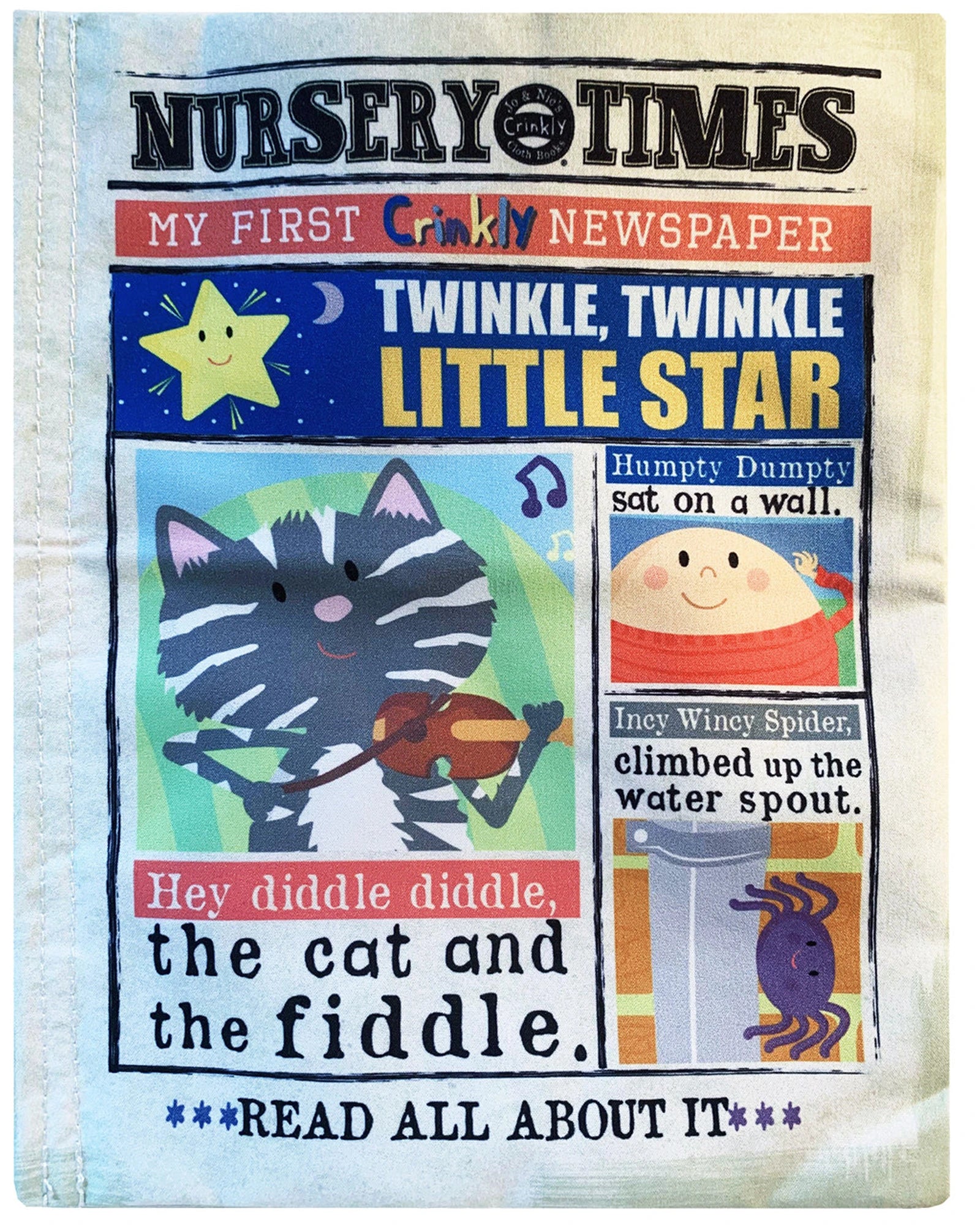 Jo & Nic'S Crinkly Cloth Books - Nursery Rhymes 1