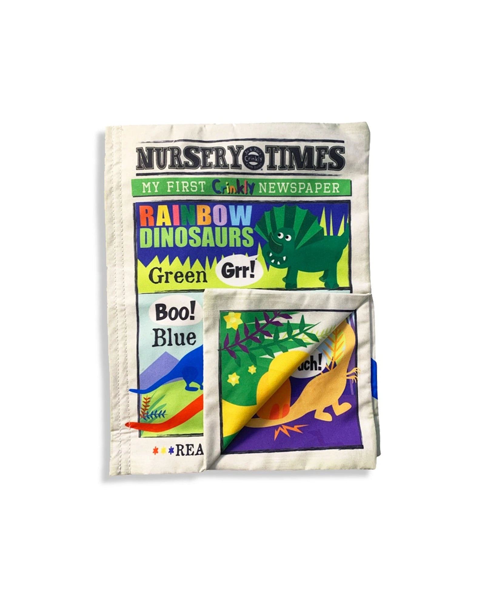 Jo & NicS Crinkly Cloth Books - Rainbow Dinosaurs