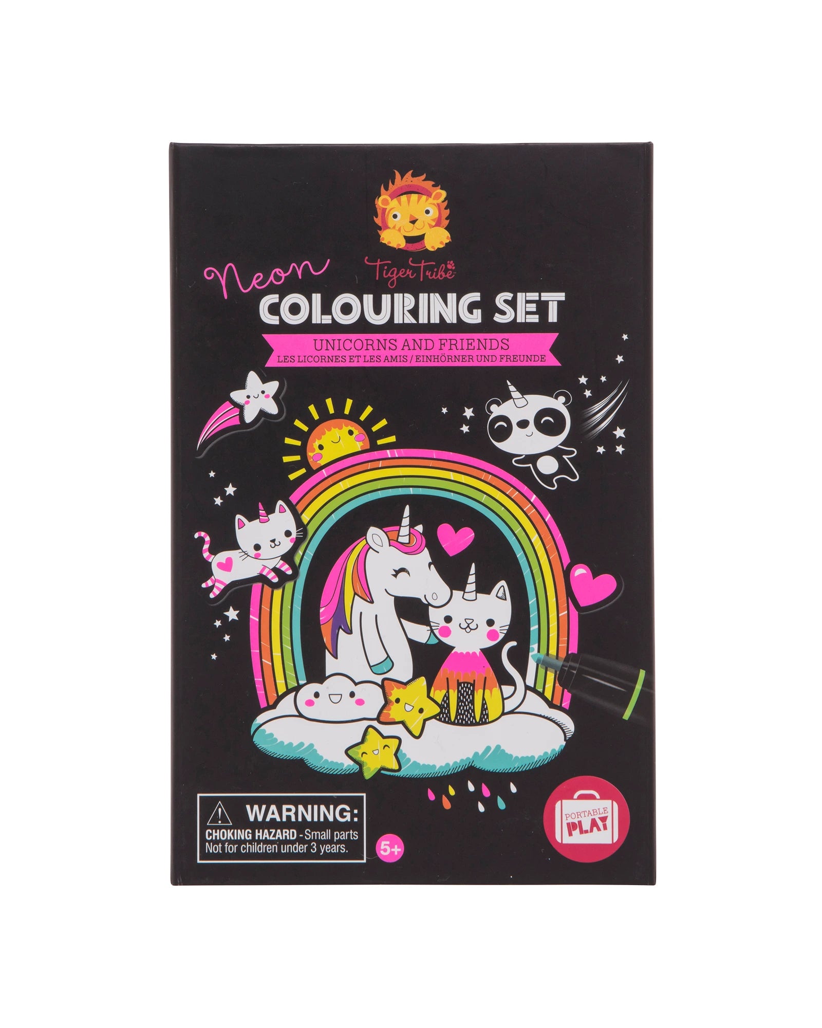 Tiger Tribe Colouring Set Neon Unicorn Friends
