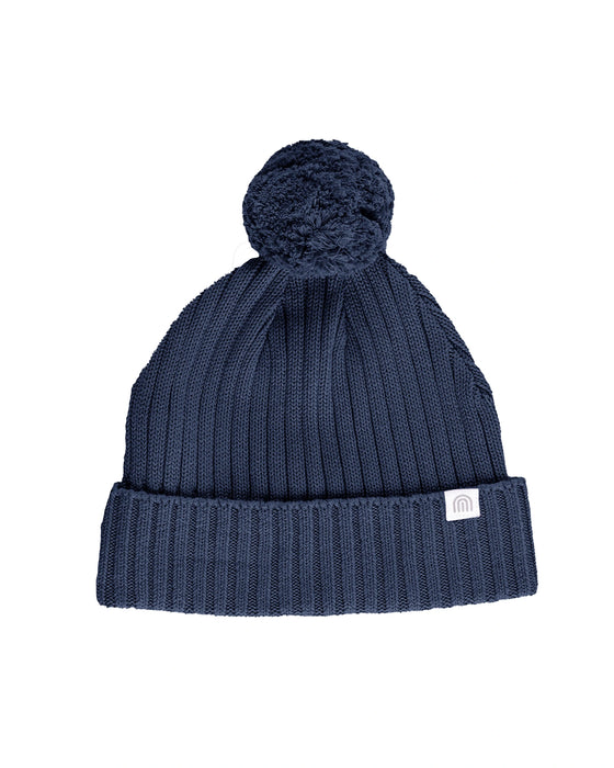 Kynd Baby Chunky Rib Knit Beanie - Navy