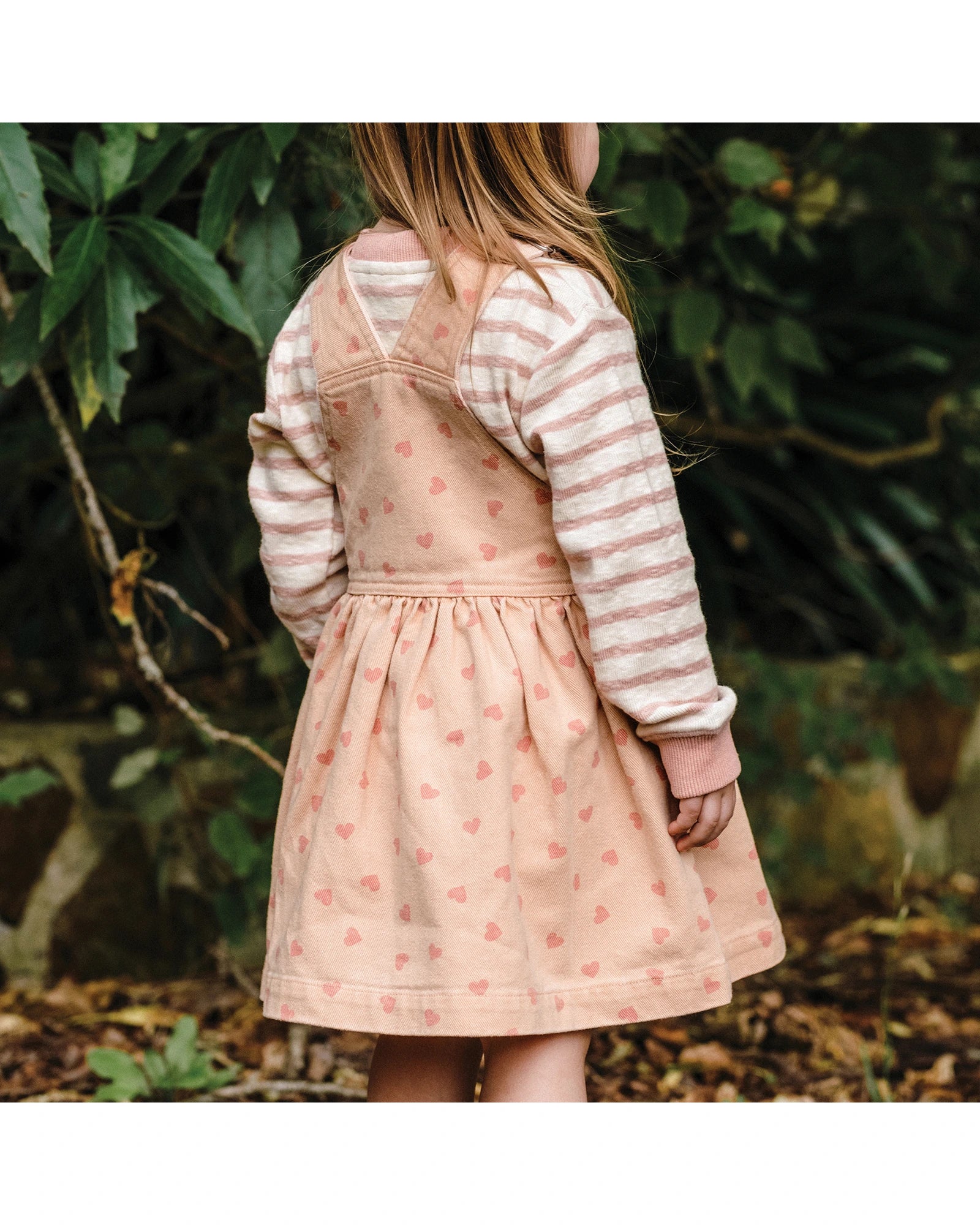 Denim Pinafore - PINK DENIM Size 2