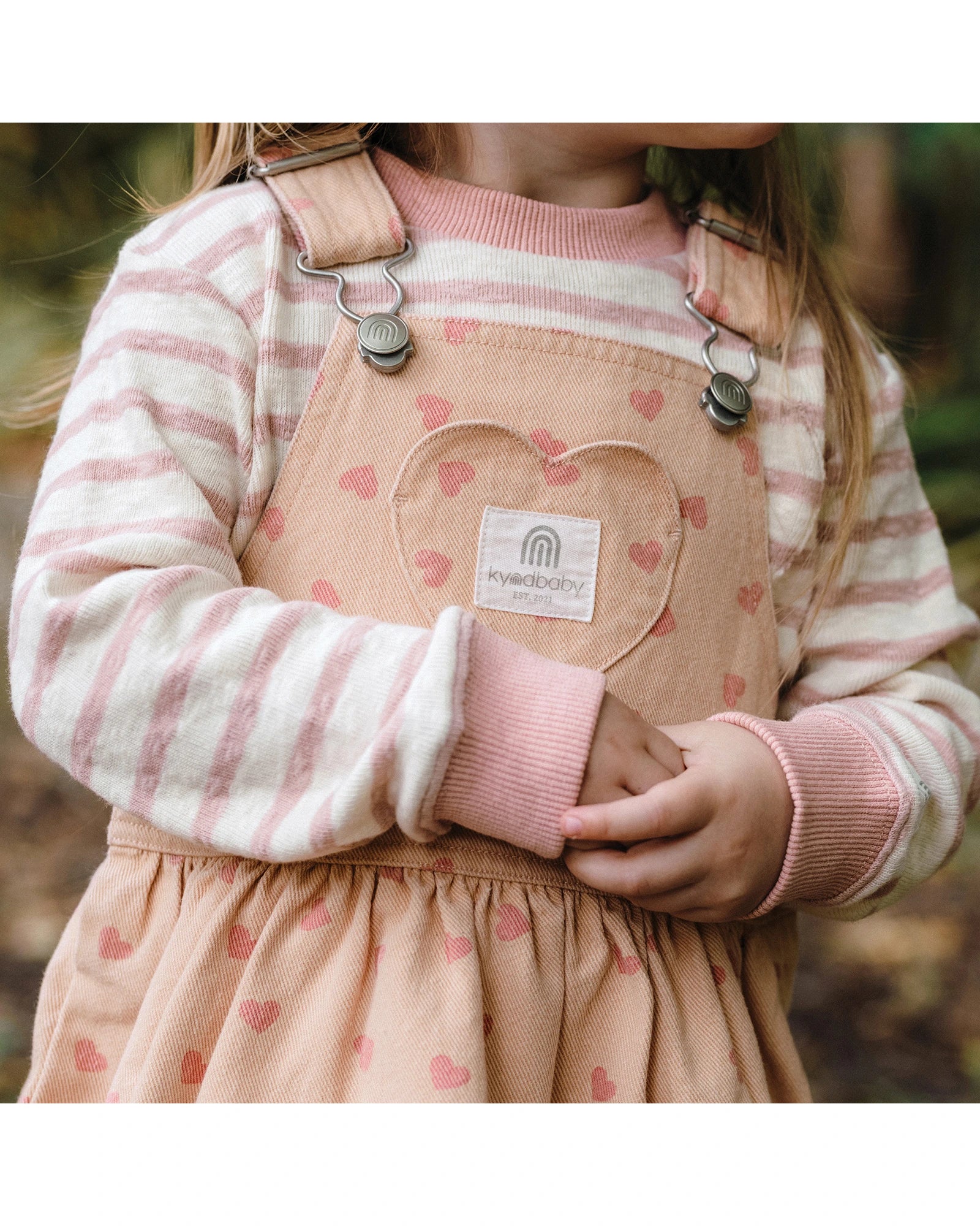 Denim Pinafore - PINK DENIM Size 2