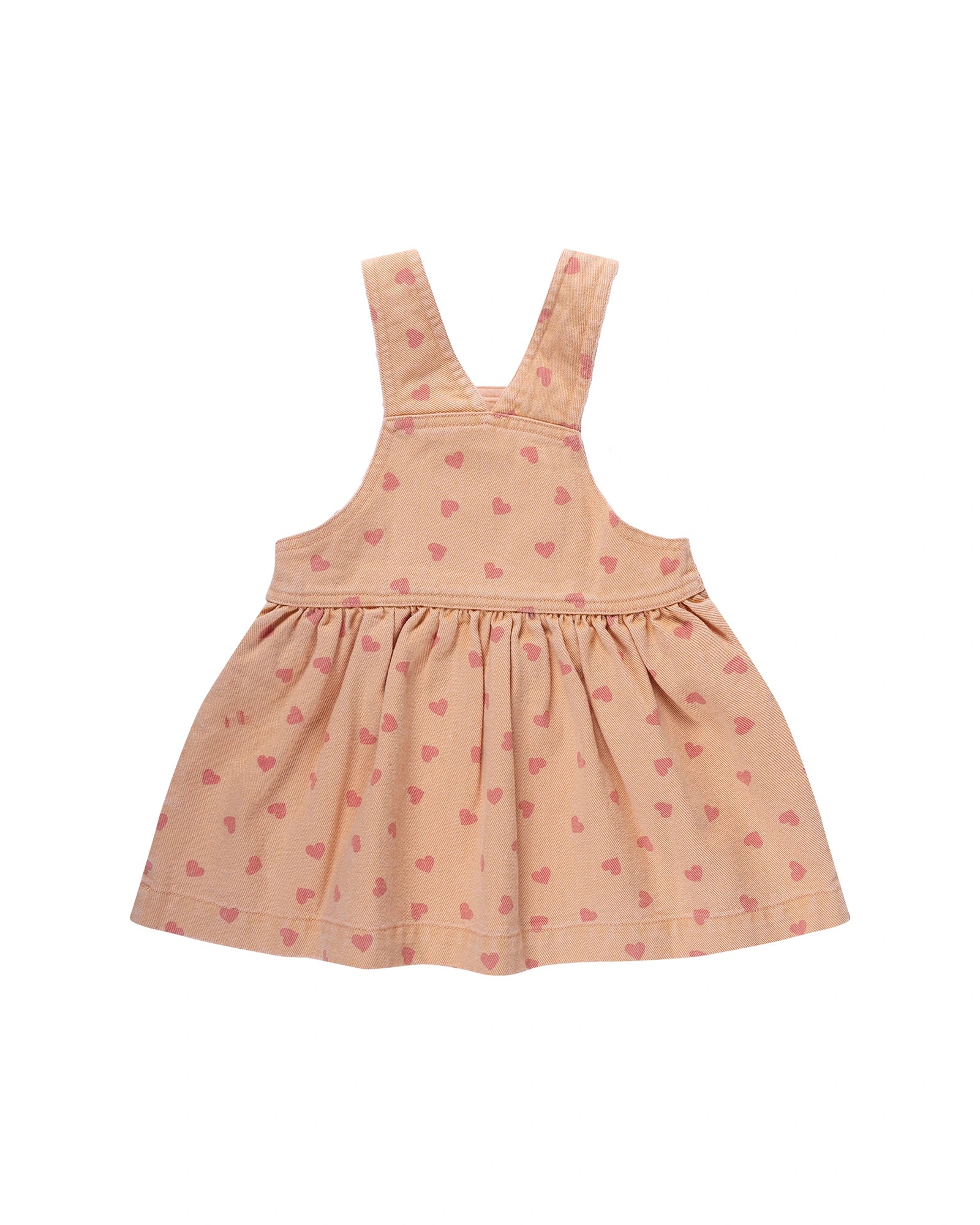 Denim Pinafore - PINK DENIM Size 2