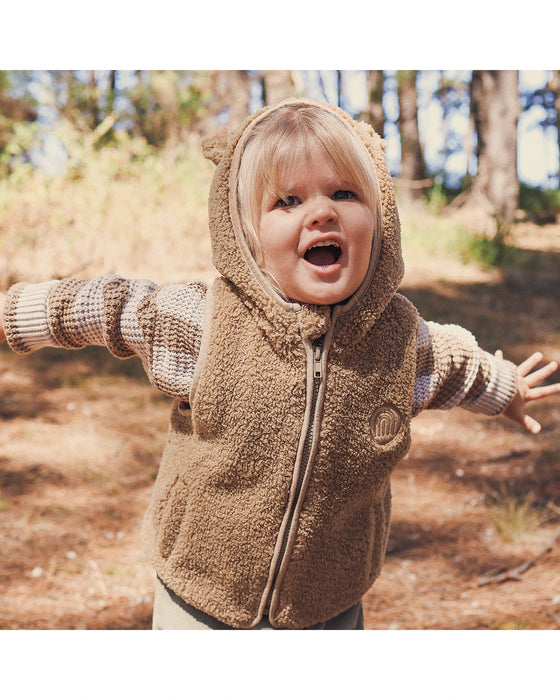 Kynd Baby Sherpa Vest - Mocha