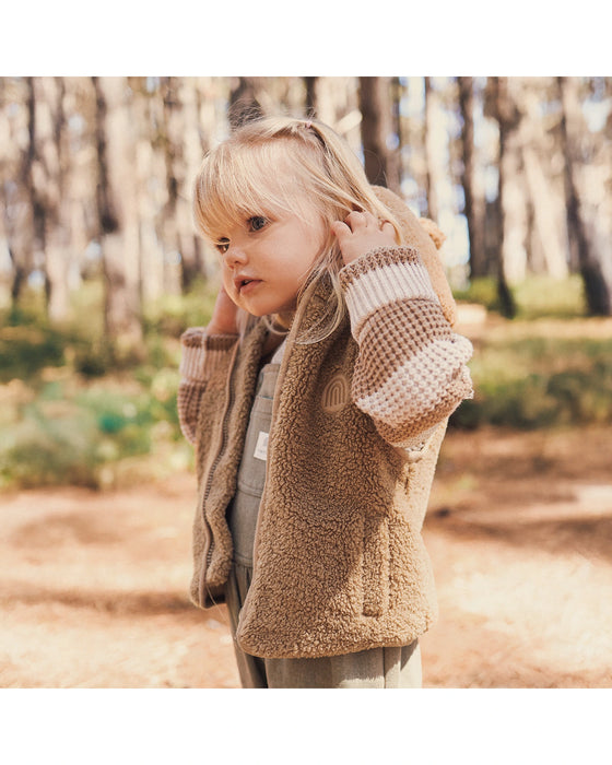Kynd Baby Sherpa Vest - Mocha