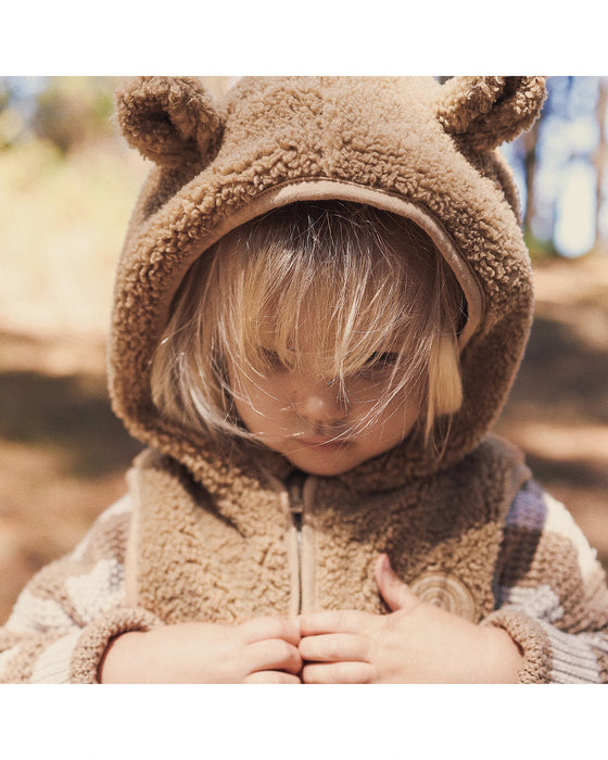 Kynd Baby Sherpa Vest - Mocha