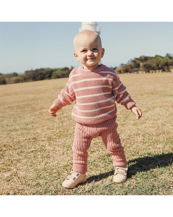 Kynd Baby Chunky Rib Knit Jumper - Cameo