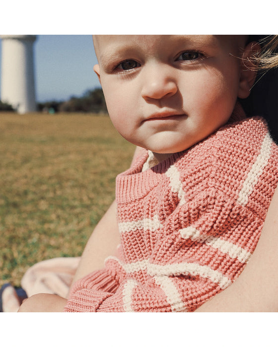 Kynd Baby Chunky Rib Knit Jumper - Cameo