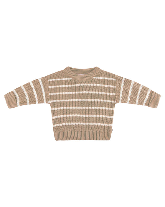 Kynd Baby Chucky Rib Knit Jumper - Caramel Marle