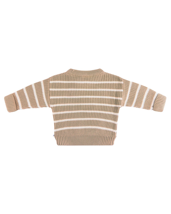 Kynd Baby Chucky Rib Knit Jumper - Caramel Marle