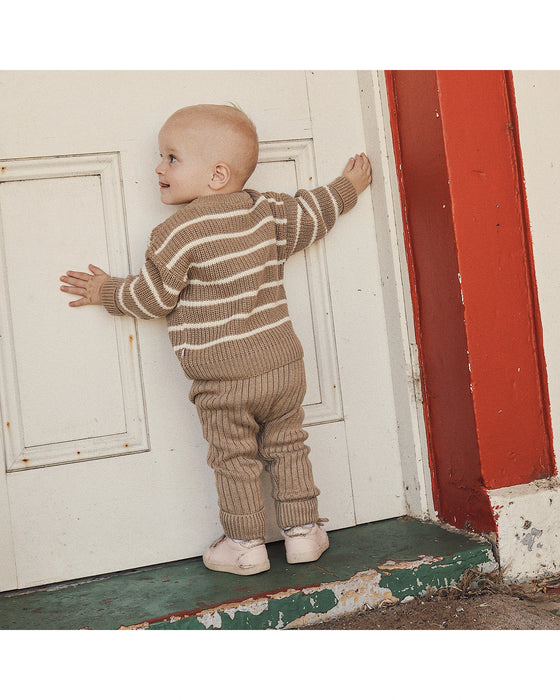 Kynd Baby Chucky Rib Knit Jumper - Caramel Marle
