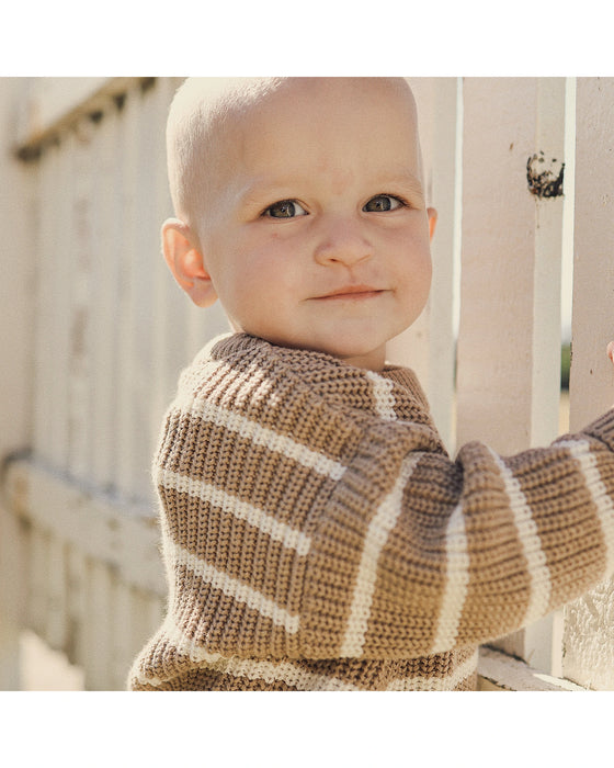Kynd Baby Chucky Rib Knit Jumper - Caramel Marle