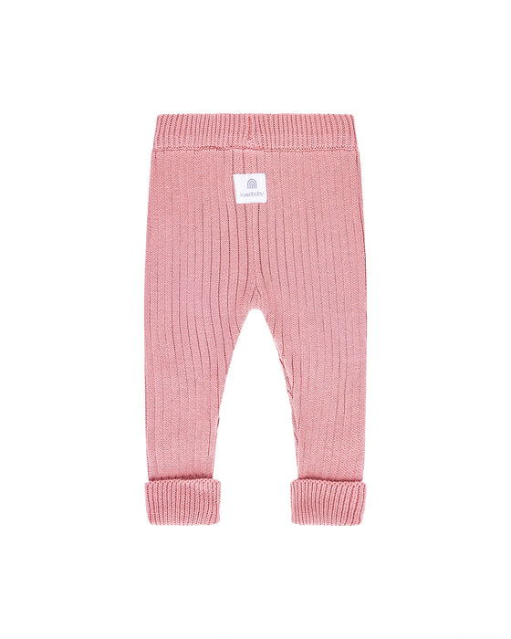 Kynd Baby Chunky Rib Knit Pants - Cameo