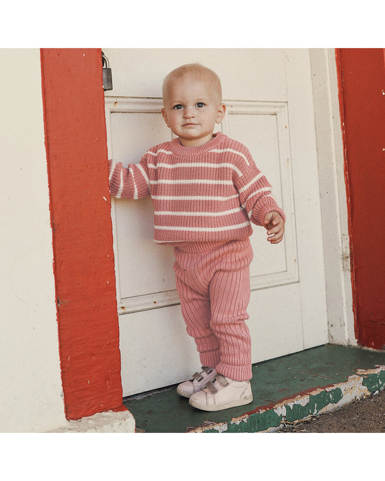 Kynd Baby Chunky Rib Knit Pants - Cameo