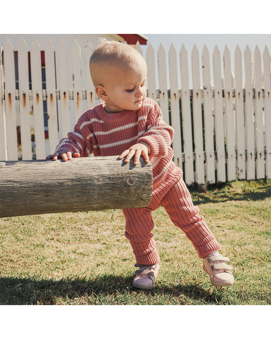 Kynd Baby Chunky Rib Knit Pants - Cameo
