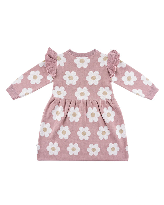 Kynd Baby Jaqcuard Knit Dress - Woodrose