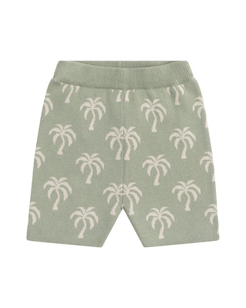 Kynd Baby Jacquard Knit Bike Short Sage - Size 2