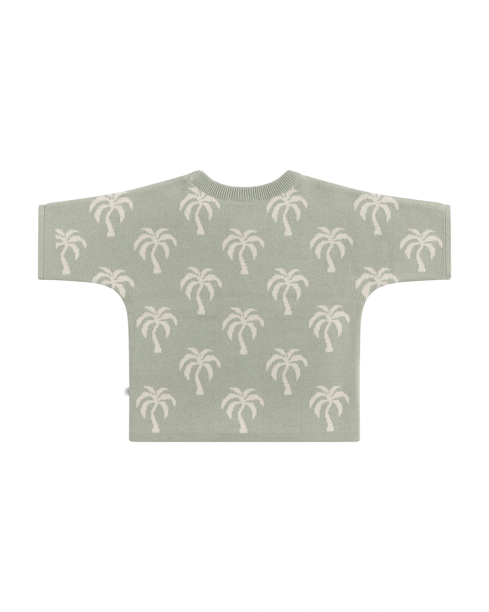 Kynd Baby Palm Knit Jacquard Top Sage - Size 2