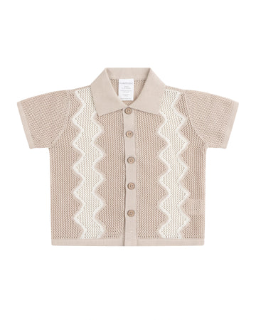 Kynd Baby Classic Mesh Knit Short Sleeve Shirt Shell - Size 000