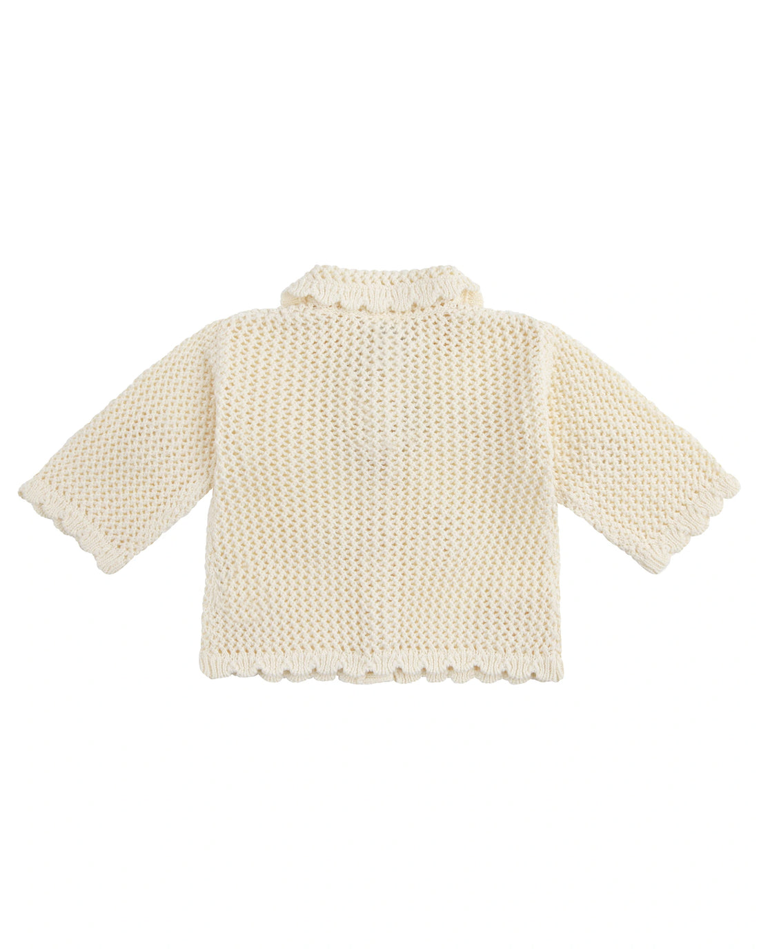 Knit Crochet Daisy Cardigan Vanilla - Size 0