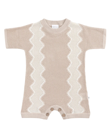 Kynd Baby Slouchy Mesh Knit Romper Shell - Size 0