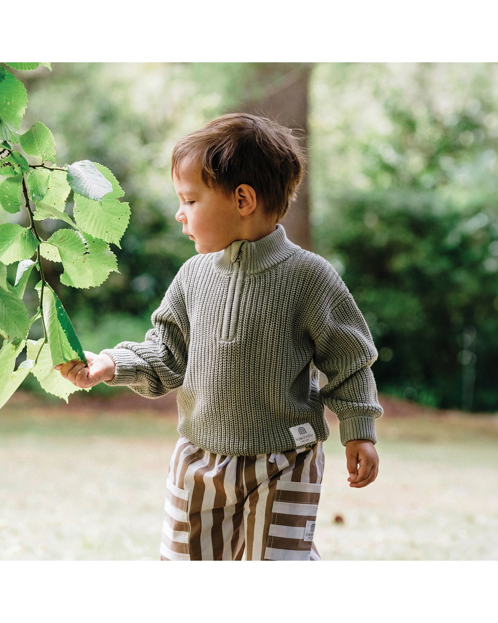 Knit Rib Jumper - Olive Size 00