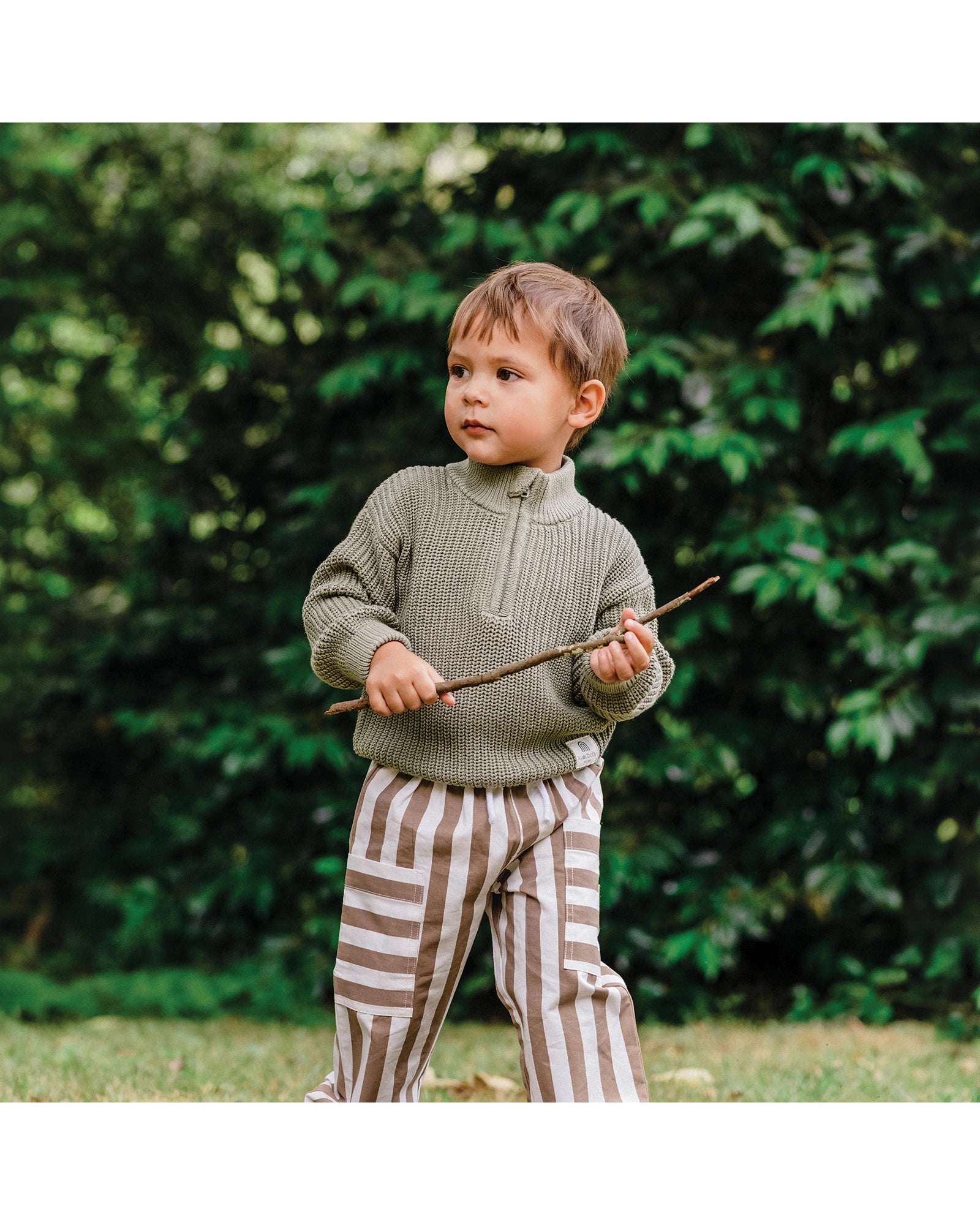 Knit Rib Jumper - Olive Size 00