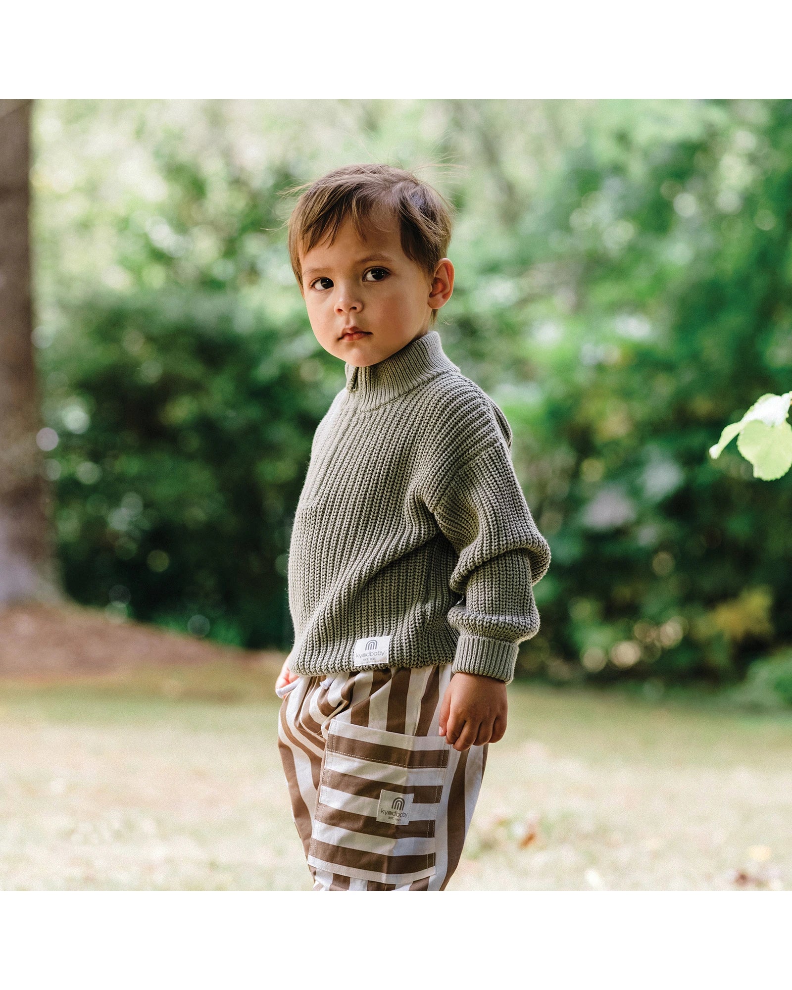 Knit Rib Jumper - Olive Size 00
