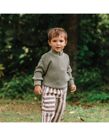 Knit Rib Jumper - Olive Size 0