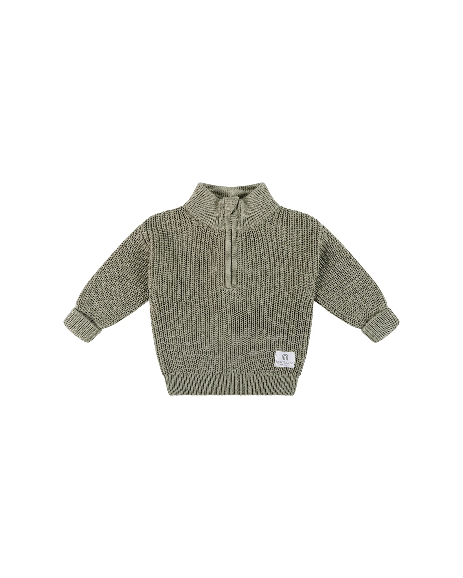 Knit Rib Jumper - Olive Size 00