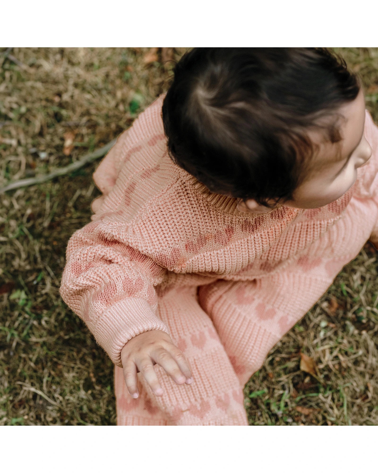Knit Jumper - Pink Heart Size 0