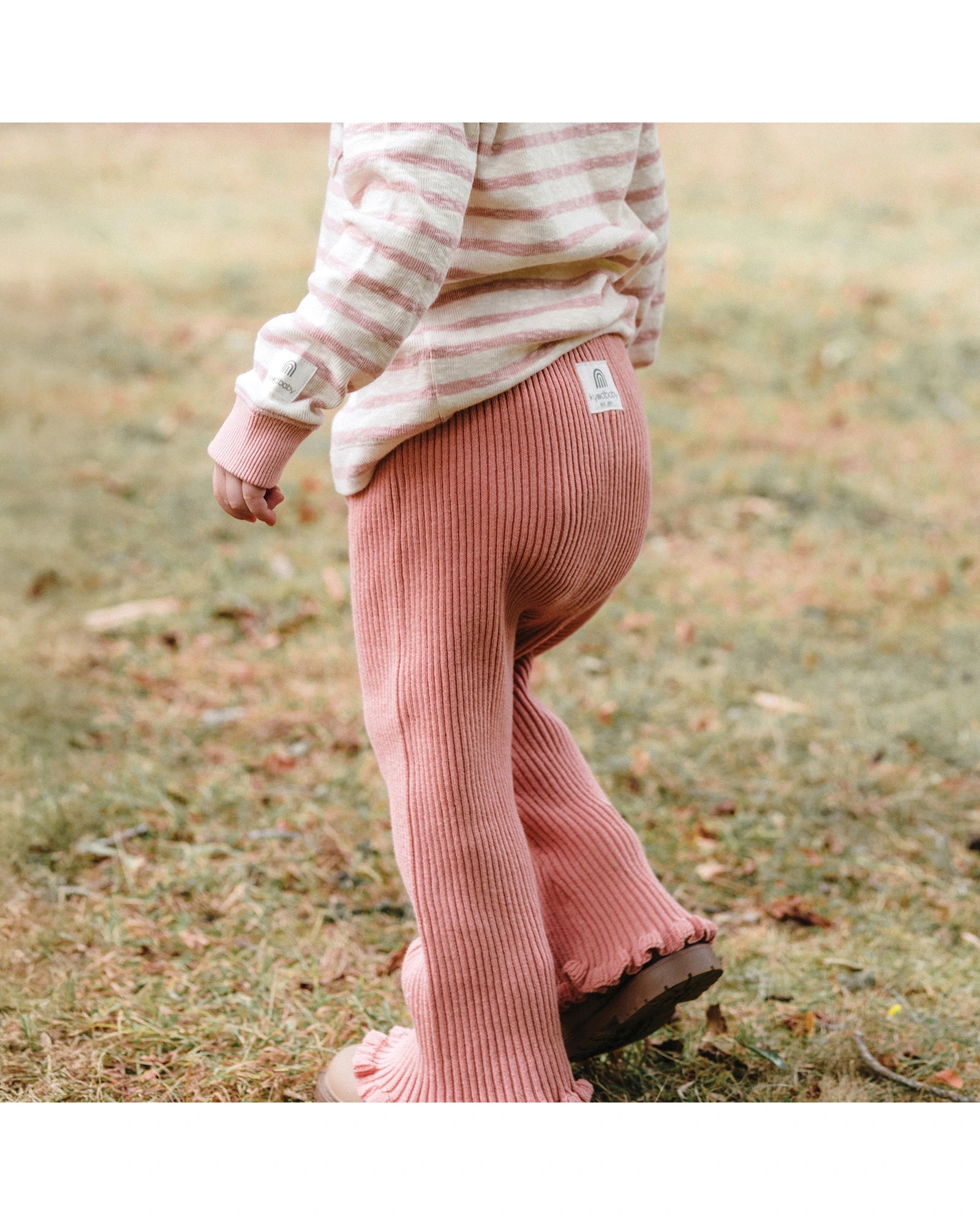 Knit Rib Legging - Pink Size 0
