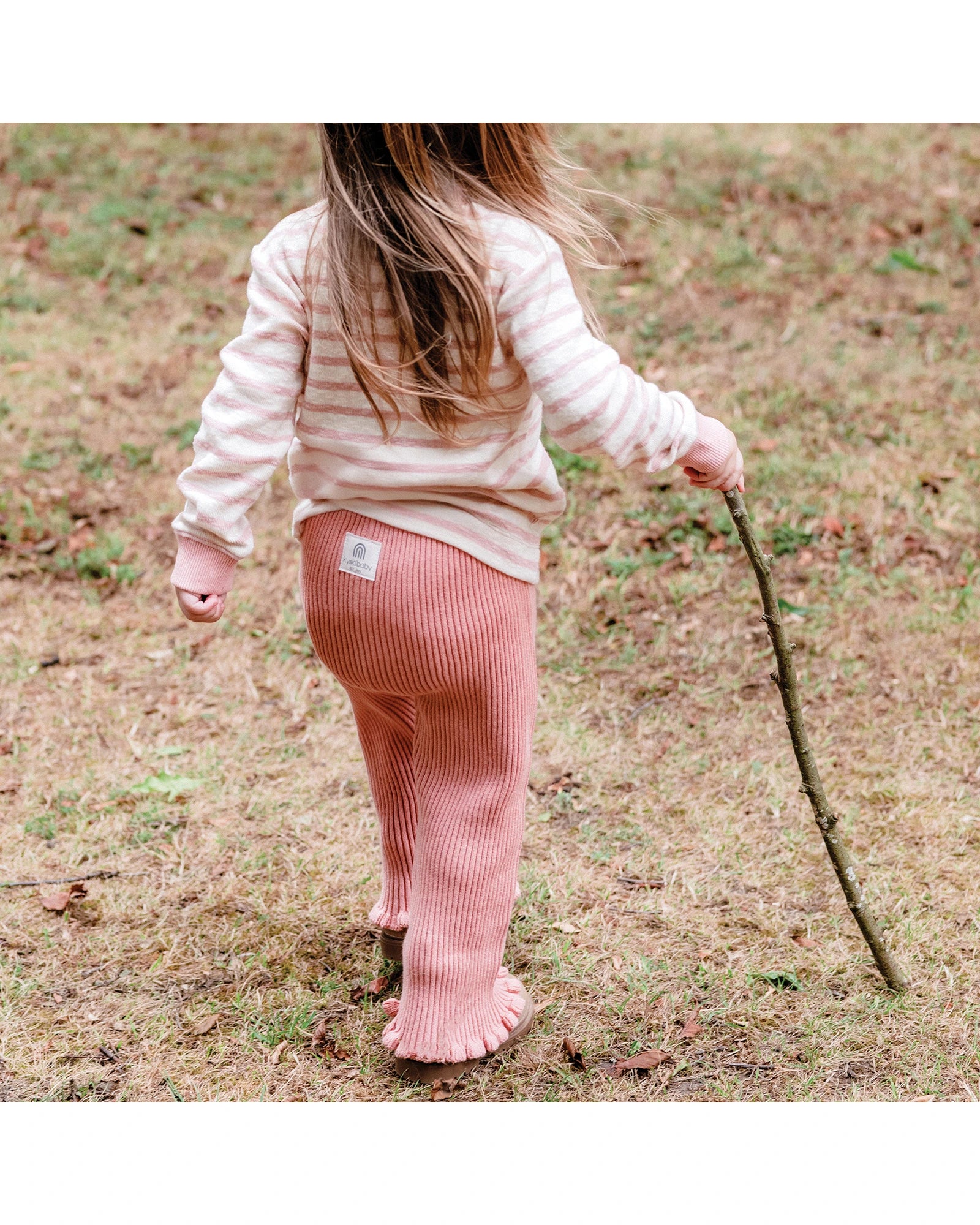 Knit Rib Legging - Pink Size 0