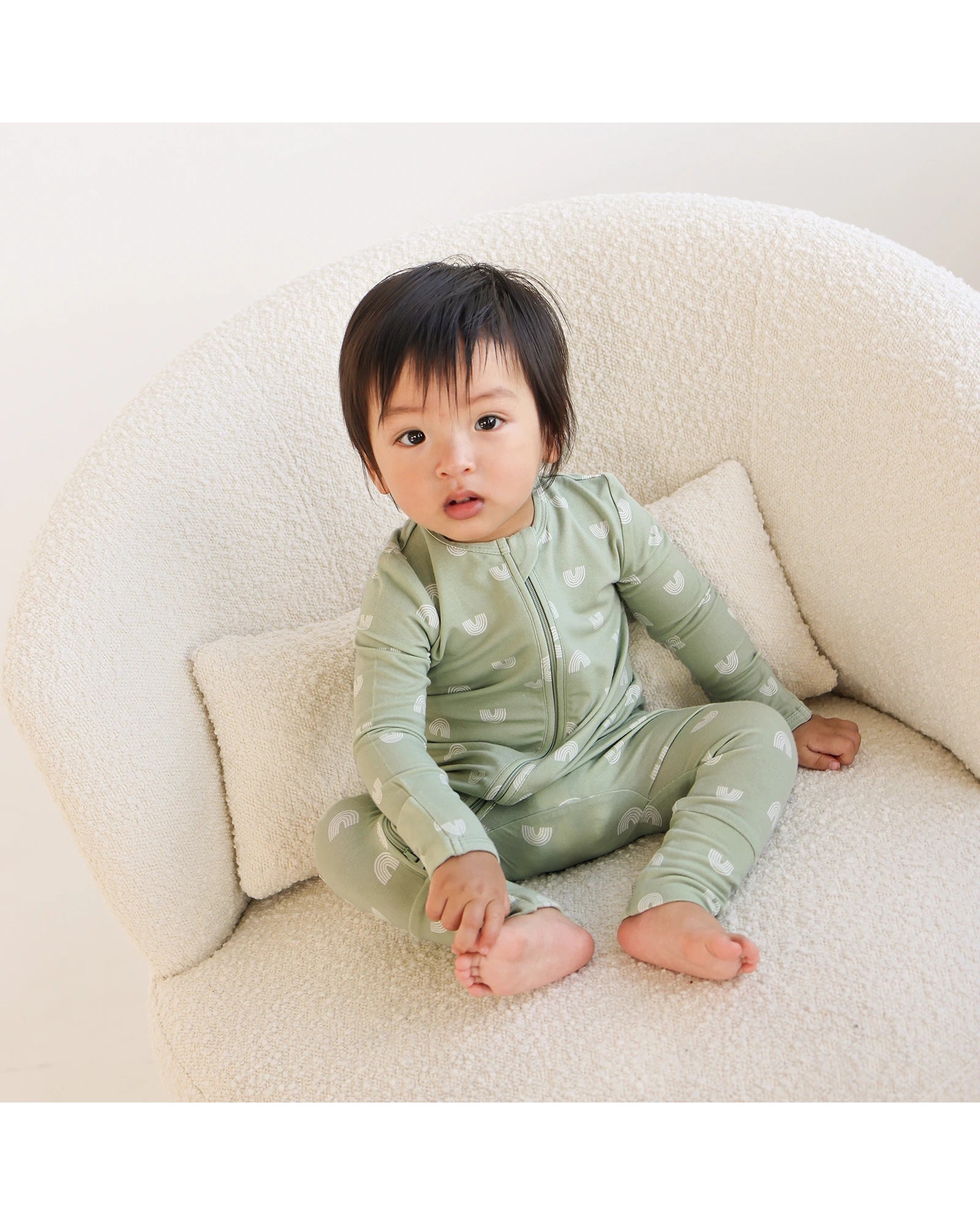 Kynd Baby Day Or Night Onesie - Sage Over The Rainbow