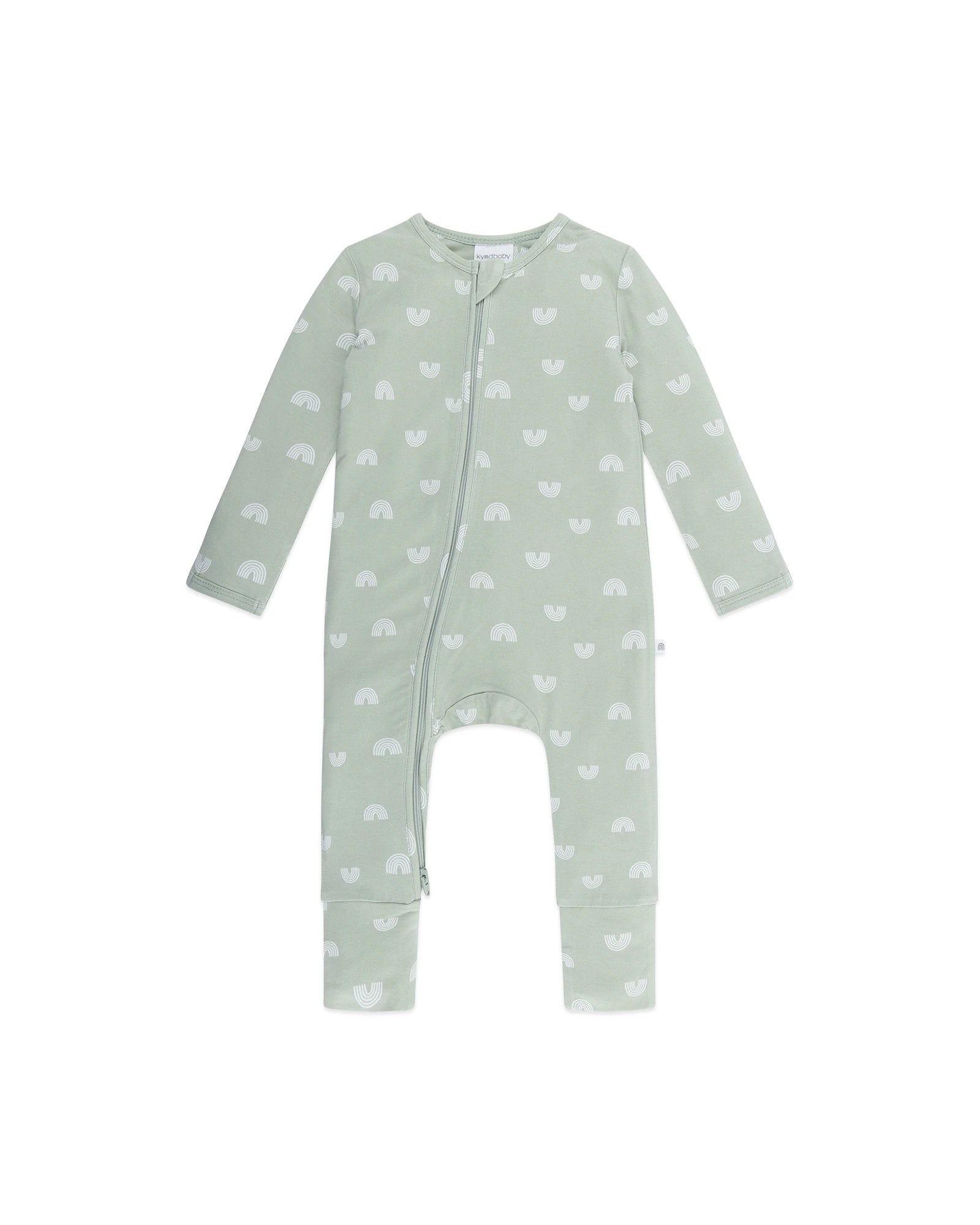 Kynd Baby Day Or Night Onesie - Sage Over The Rainbow