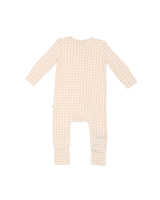 Kynd Baby Day Or Night Onesie - Neutral Gingham