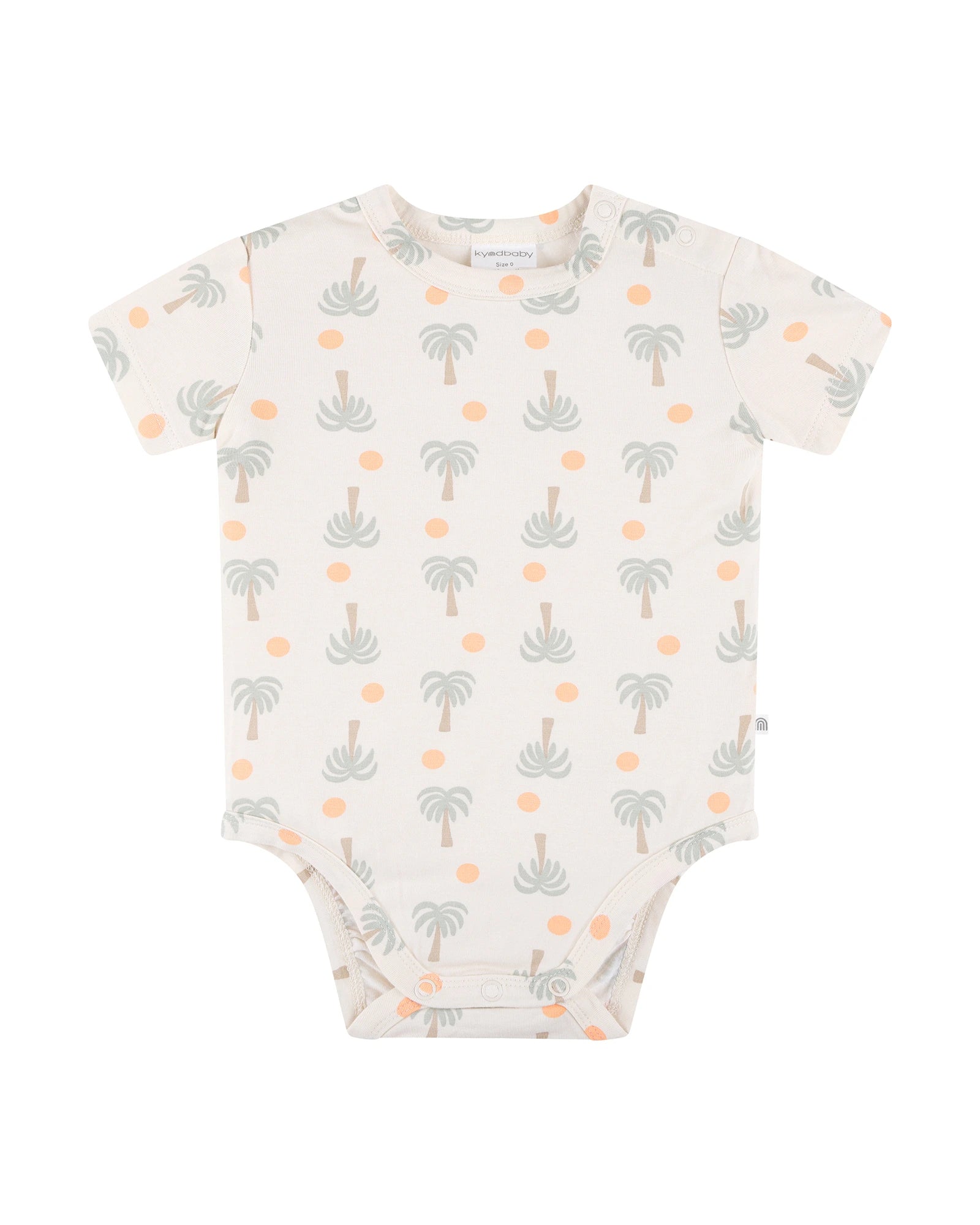 Kynd Baby Comfy Bodysuit Short Sleeve Palm Sunset - Size 000