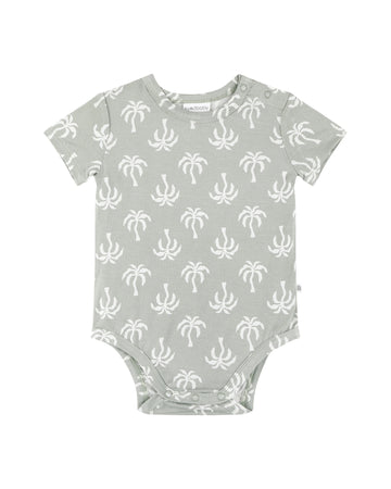 Kynd Baby Comfy Bodysuit Short Sleeve Palm Tree