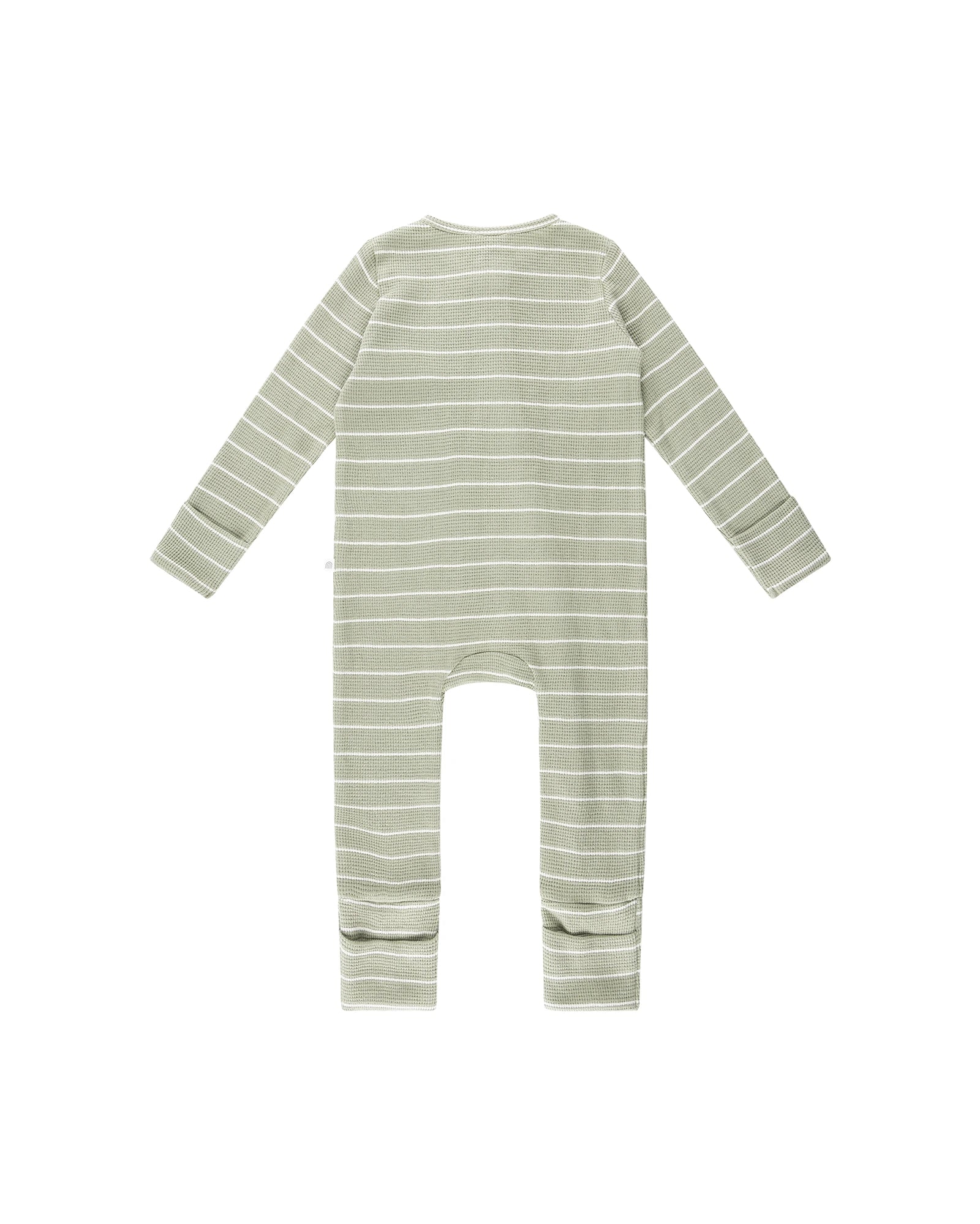 Kynd Baby Waffle Day Or Night Onesie - Sage