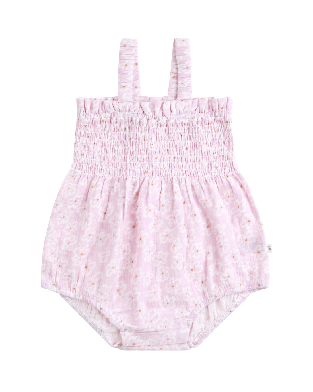 Shirred Woven Romper Frangipani - Size 000